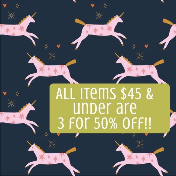 All items $45 and under are 3 for 50% off when bundled! - Picture 1 of 5